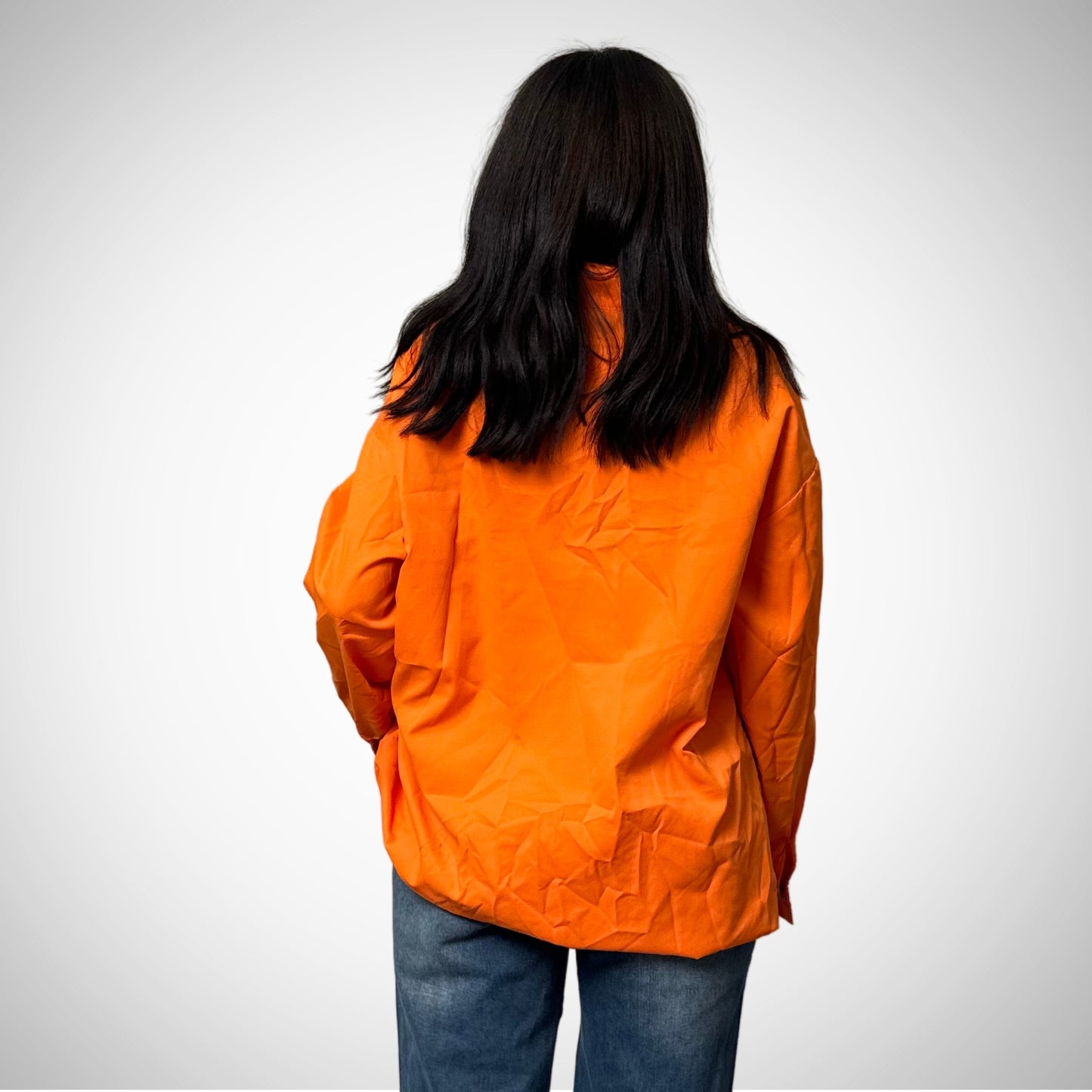 Orange Camisa de Botones