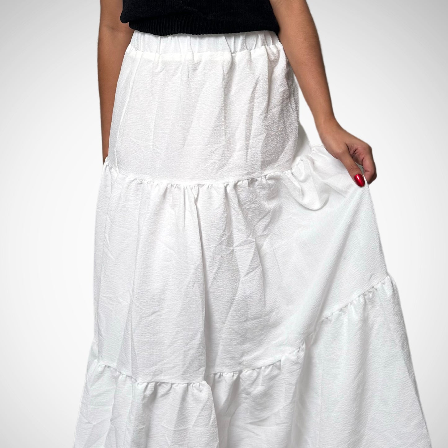 Long White Skirt