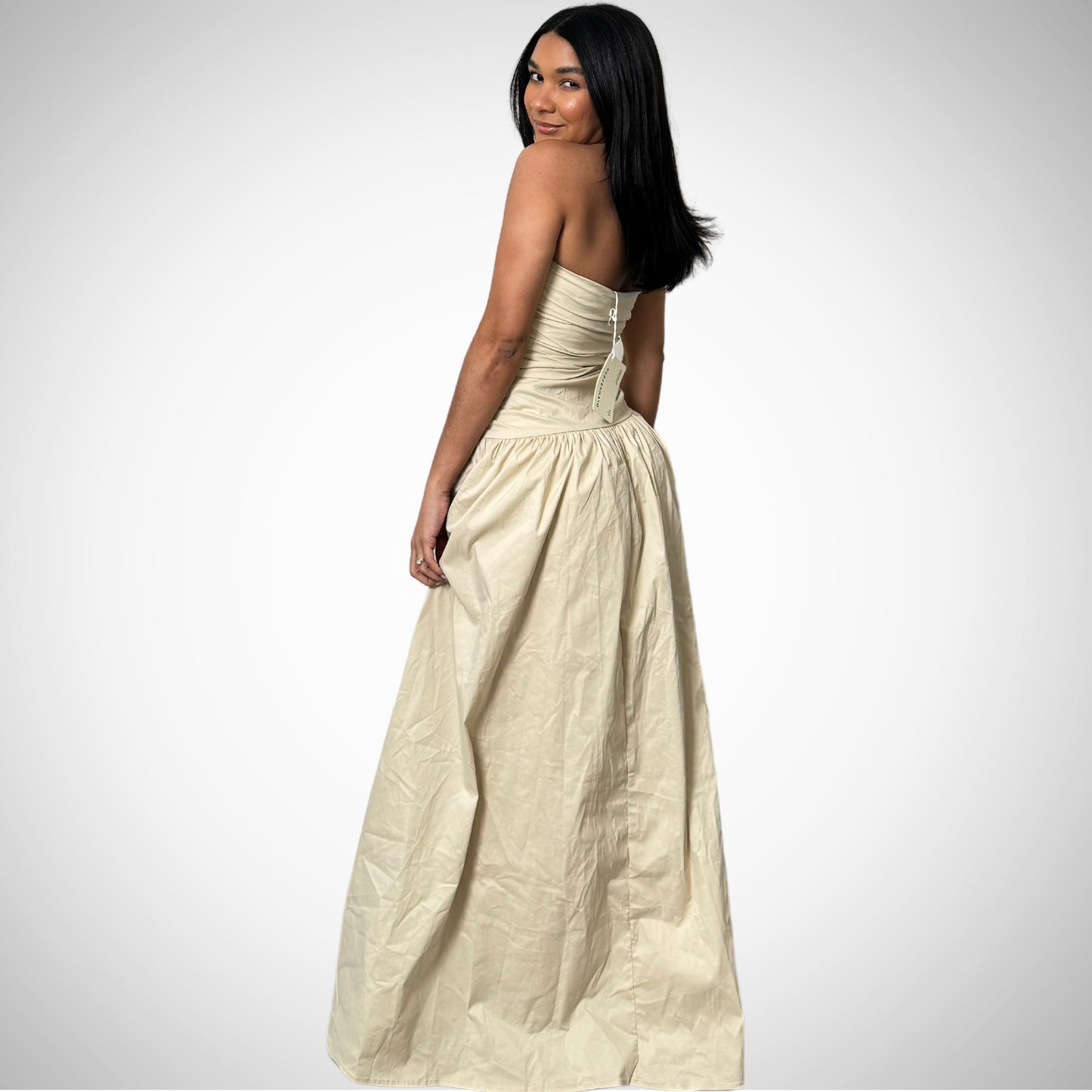 Long Ruched Dress - PEPPERMAYO