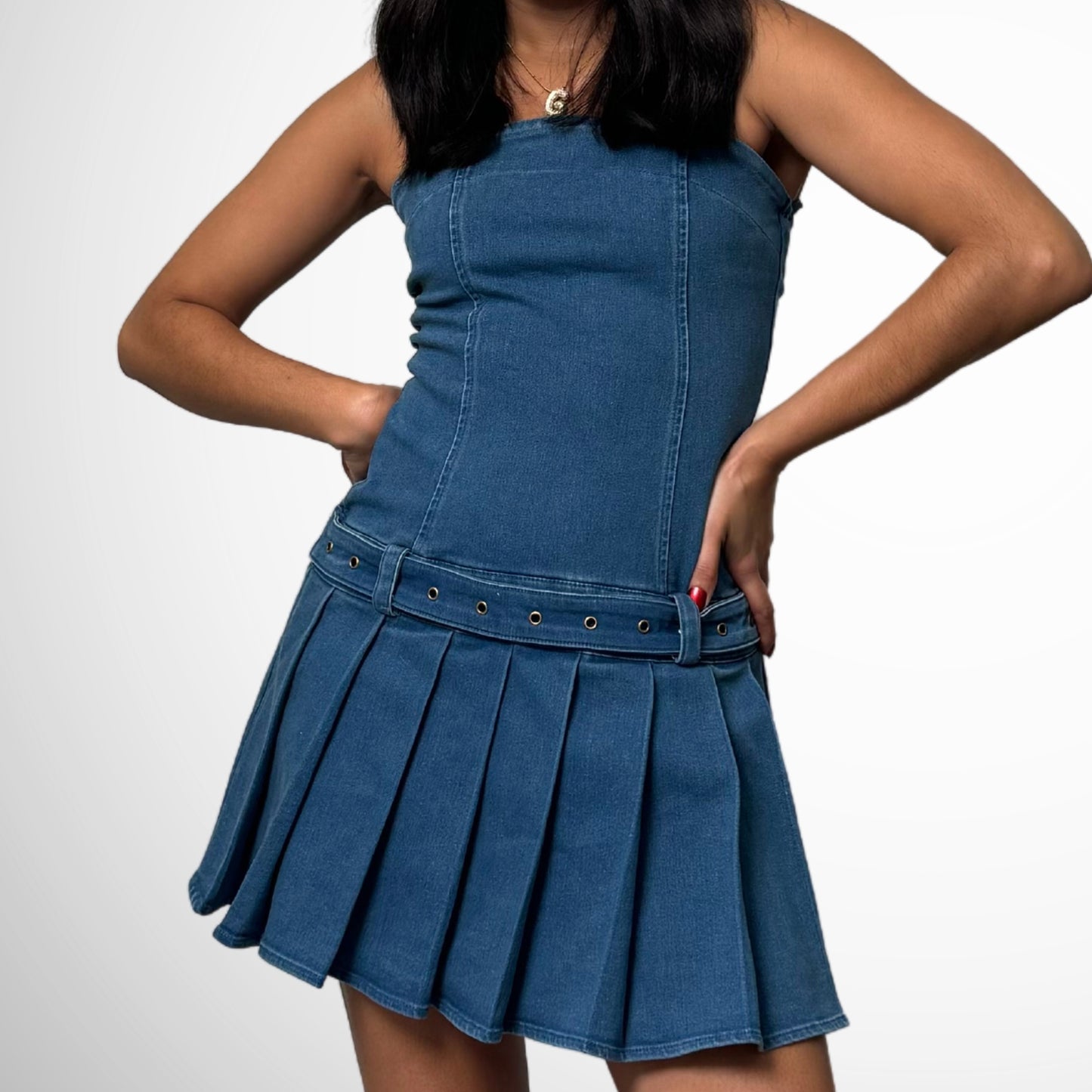 Denim Skater Dress